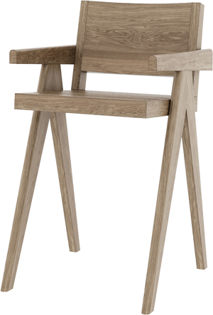 Барный стул RIVI Ellyn (model009b) (дуб/натуральный (бесцветный)) 50x55,5x87